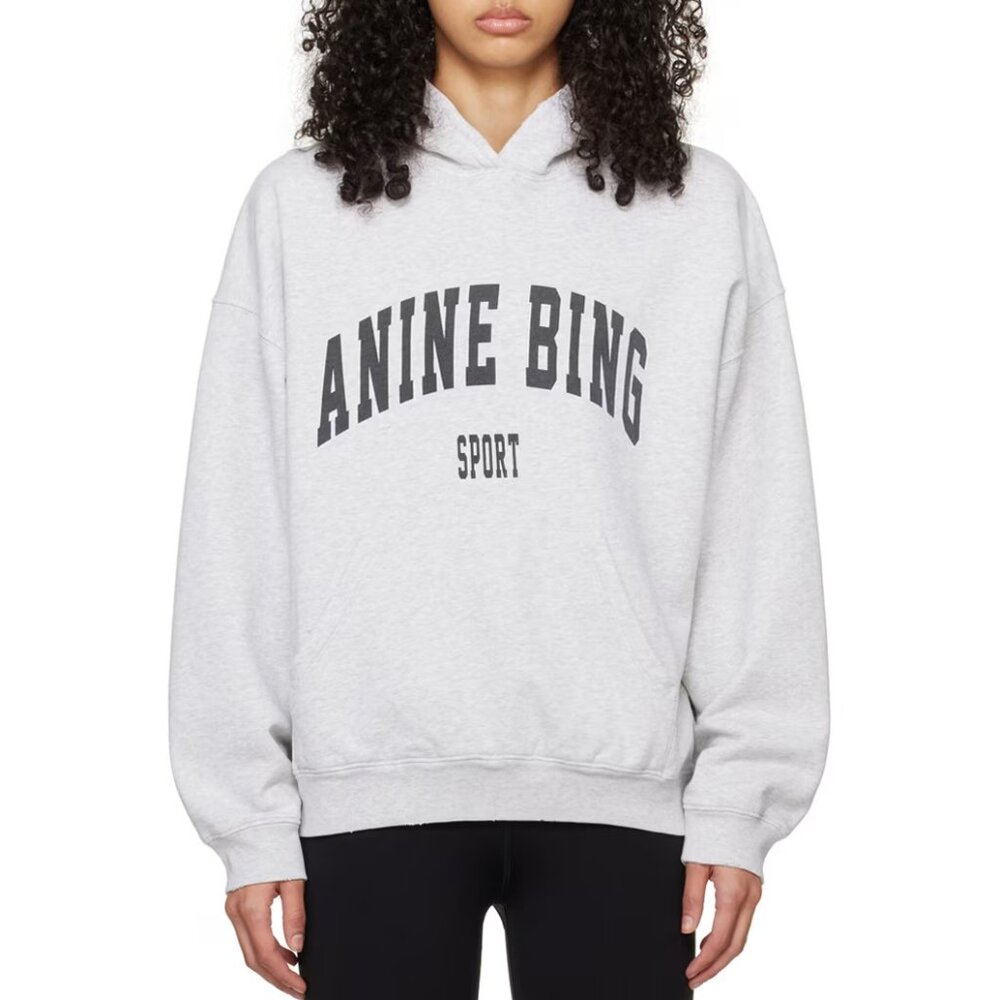 Anine Bing HARVEY SWEATSHIRT - HEATHER GREY